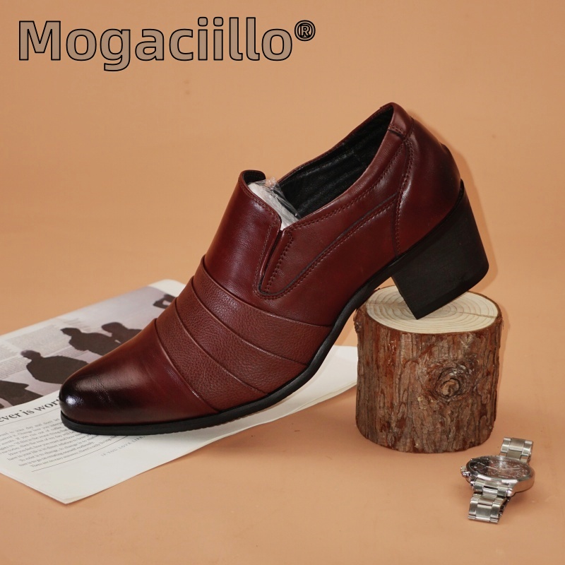 Leather Work Dress - Hot Selling Men's Leather High Heels