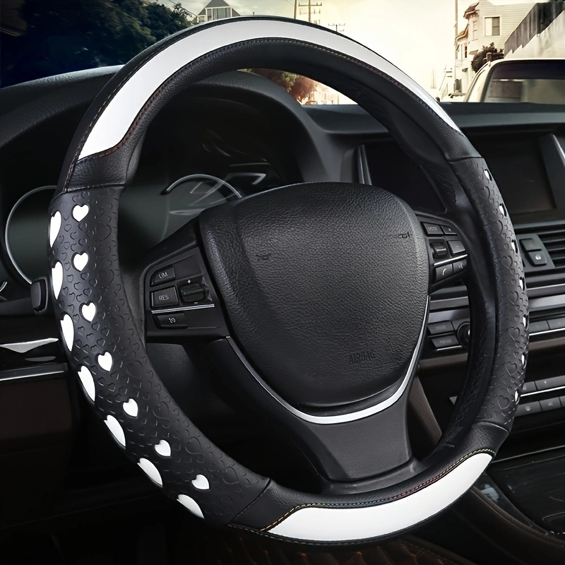 Leatherwork Rings - Sweet Heart Design Steering Wheel Wrap