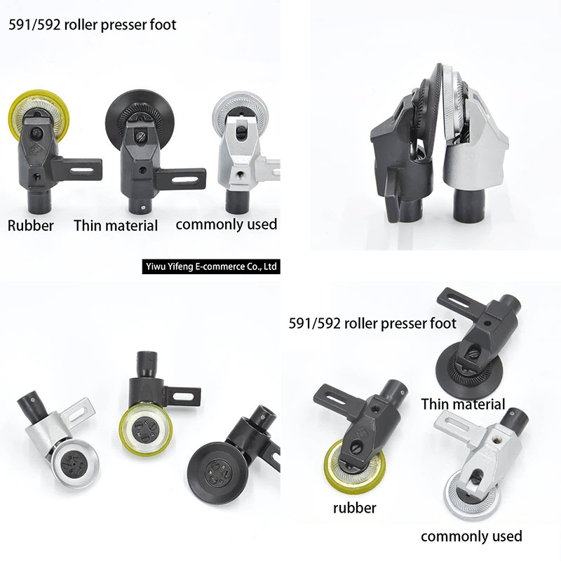 Leatherwork Machine - 591/592 Roller Presser Foot for Industrial