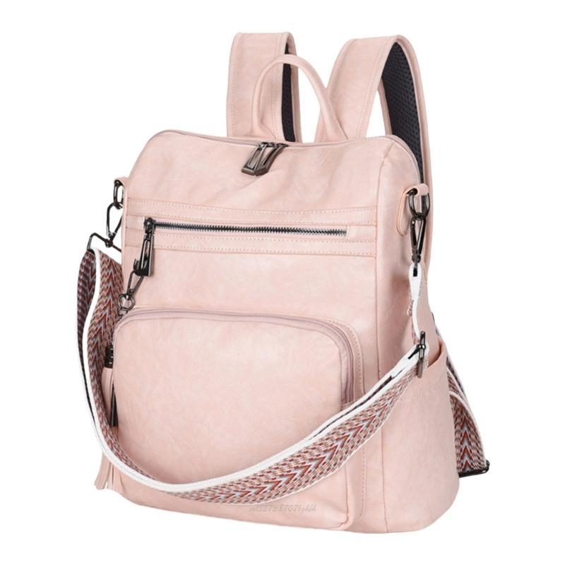 Leather Work Rucksack - X5XA Stylish Women's Large Rucksack PU