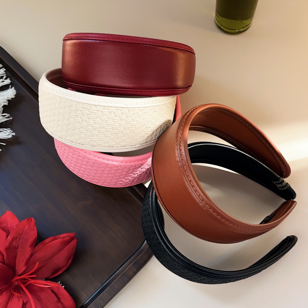 Leatherwork Rings - New 2025 Retro PU Leather Hairbands