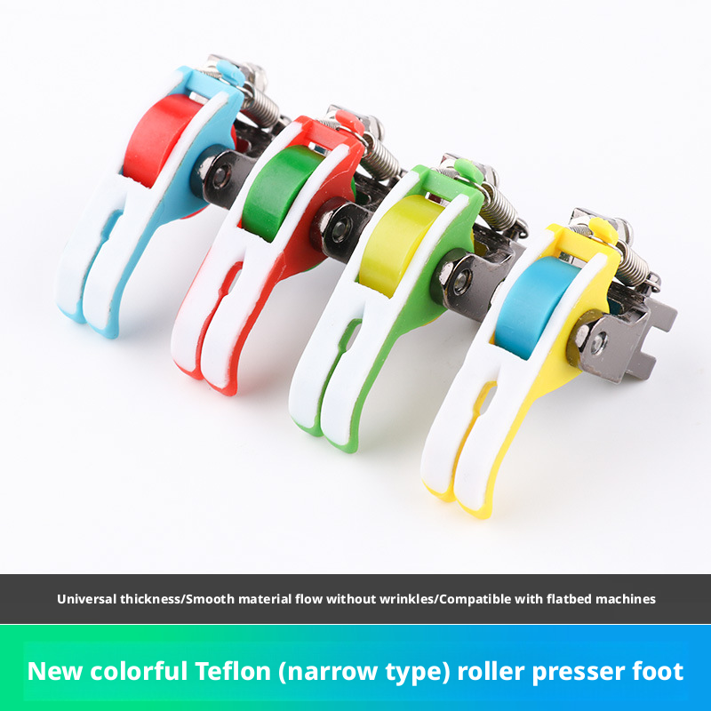 Leatherwork Roller - Heavy-Duty Teflon Roller Presser Foot Random