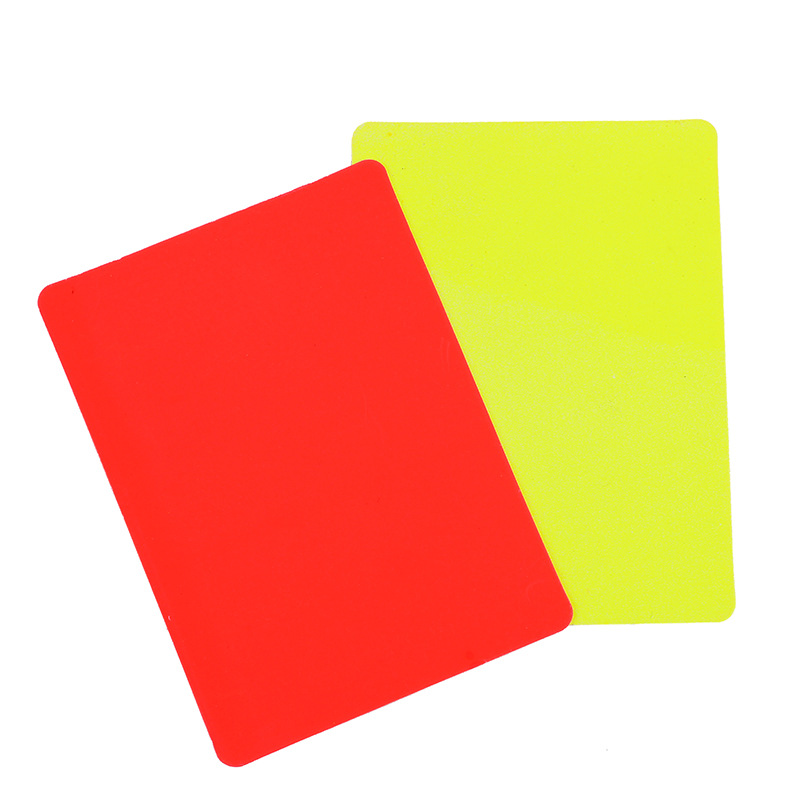 Leatherwork Tools - Referee Red Yellow Cards Set With