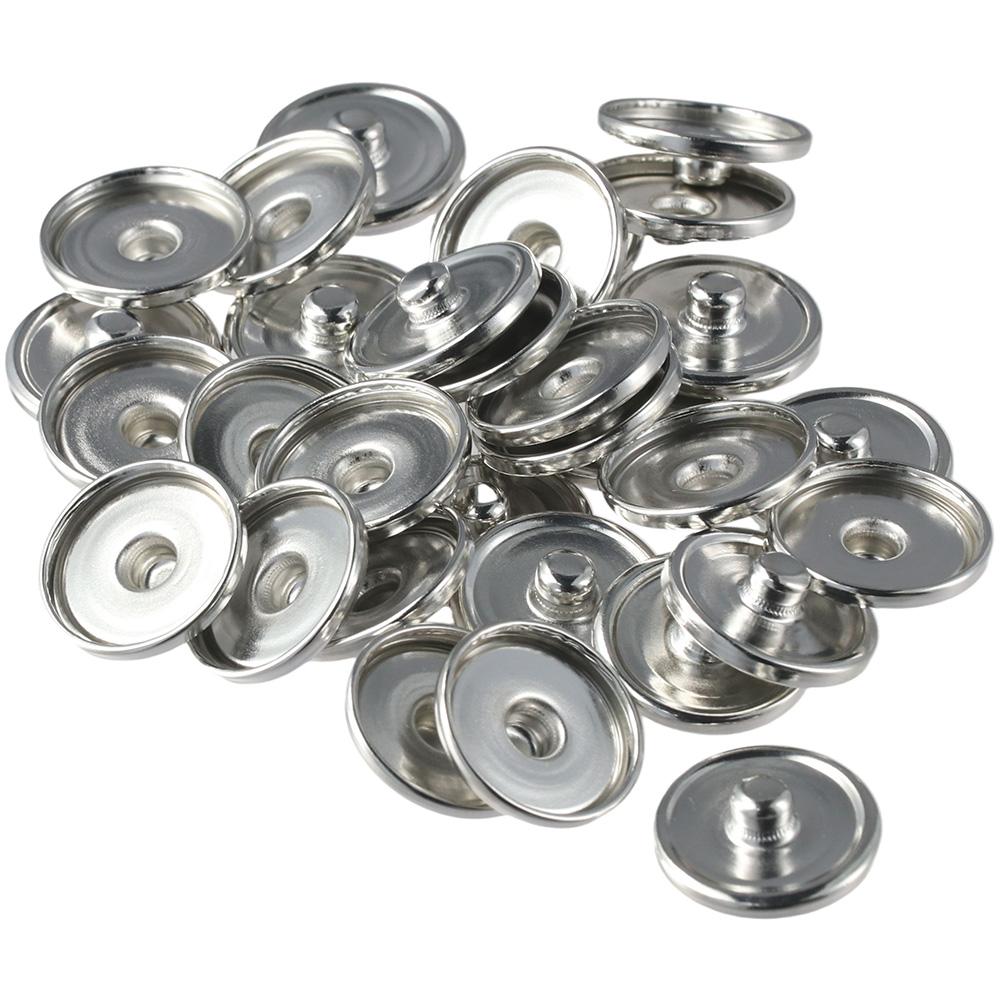 Snap Fastener Setter - Cabochon Settings metal Hemmed Round Snap