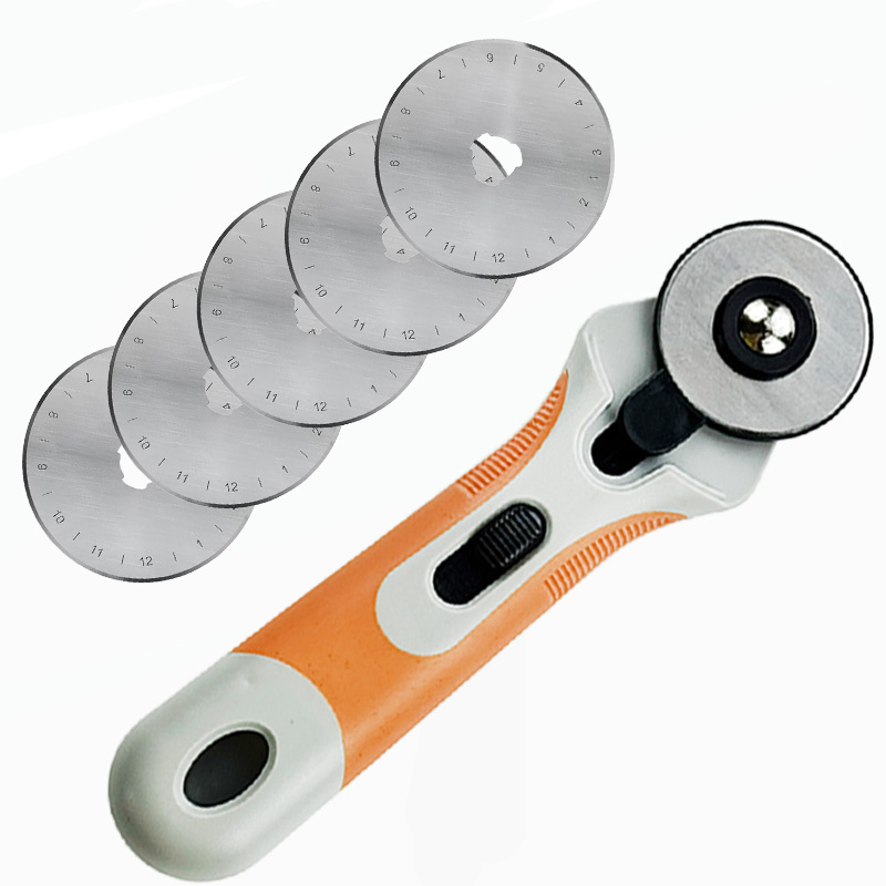 Leatherwork Roller - 45mm Rotary Cutter, Fabric Cutting Roller