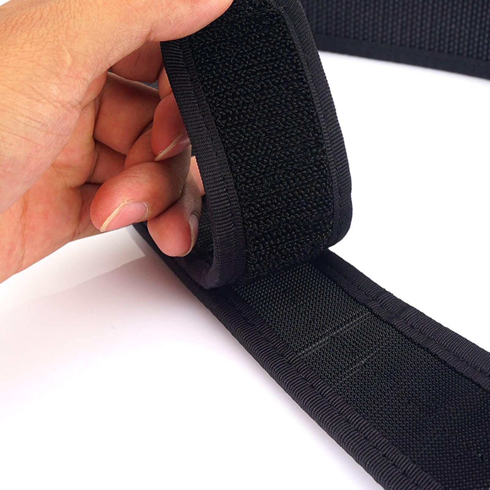 Leather Work Overalls - Black Nylon Inner Belt with Sticky