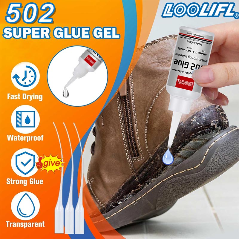 Leatherwork Tools - 1-3pcs,20ml,502 super glue, quick-drying cyanoacrylate glue,