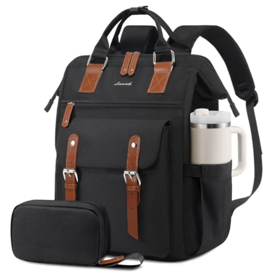 Leatherwork Bag - Laptop Backpack for Women, Teacher Nurse