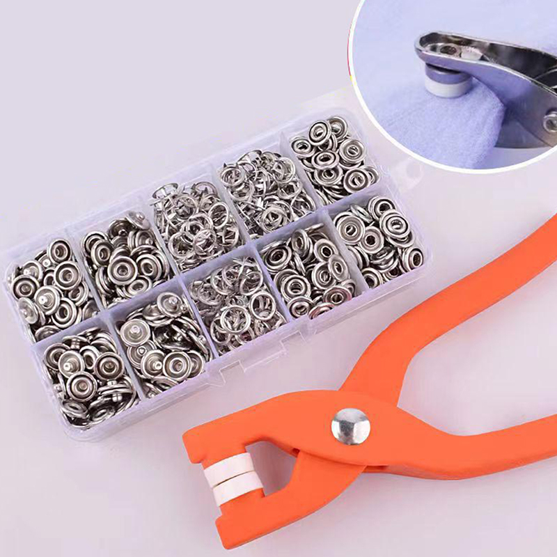 Snap Fastener Setter - 50PCS Plier Tool Metal Sewing Buttons