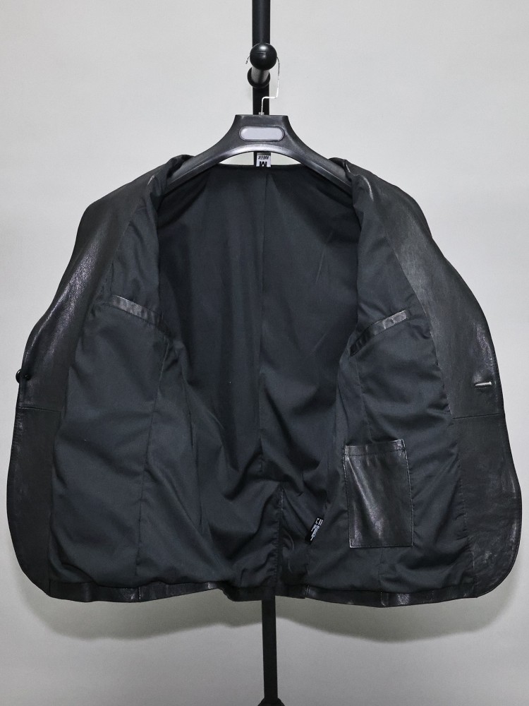 Slim Fit Solid Color Men Offic - Leather Work Jacket Mens review and price
