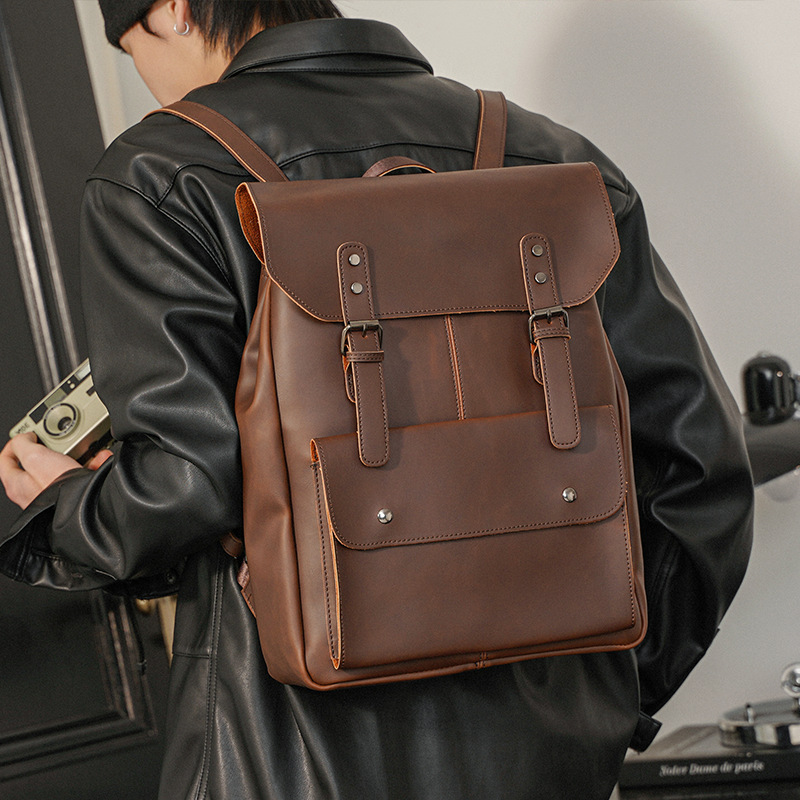 GOYN Vintage Men's Leather Bac - Leather Work Rucksack review and price