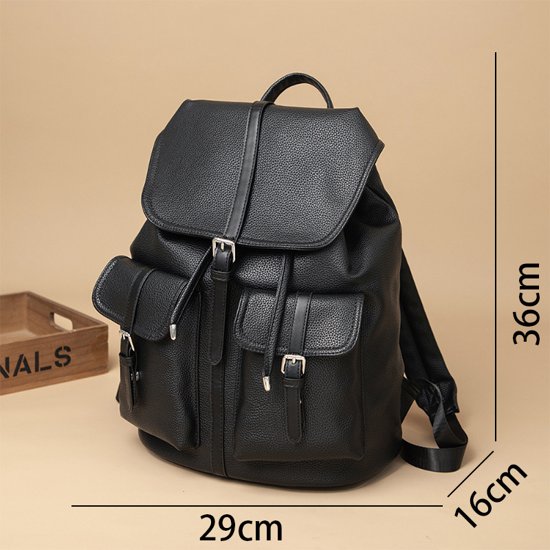 2025 Luxury Soft PU Leather Ba - Leather Work Rucksack review and price