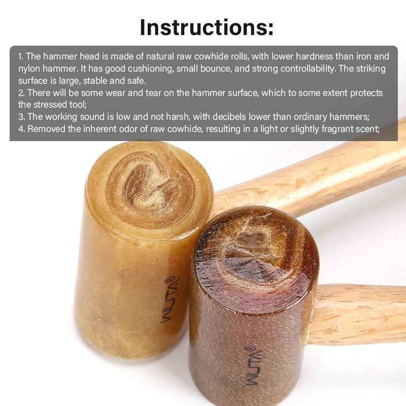 WUTA 100% Rawhide-head Mallet  - Mallet Rawhide Craft review and price