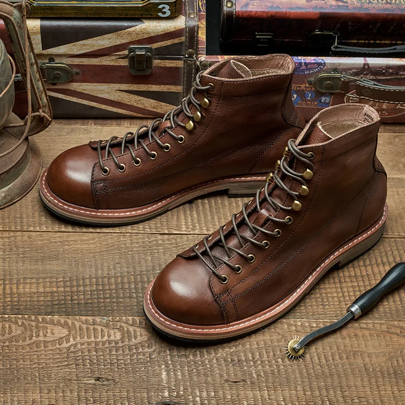 Handmade British Big Size Men  - Leather Work Dress review and price
