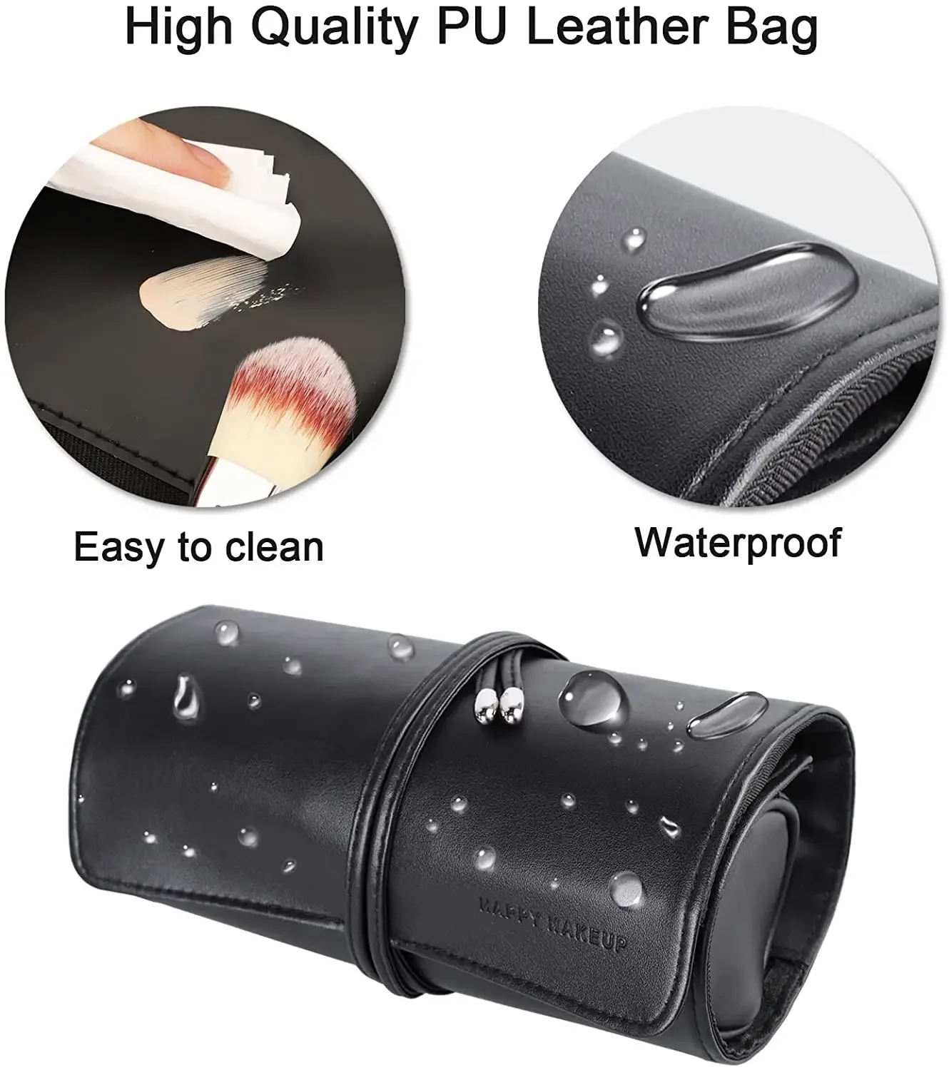 Women's Makeup Brush Bag Rolli - Leatherwork Roller review and price