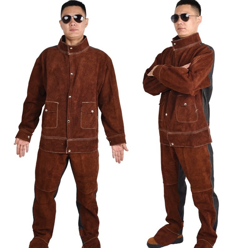Heavy Duty Leather Welding Sui - Leather Work Overalls review and price