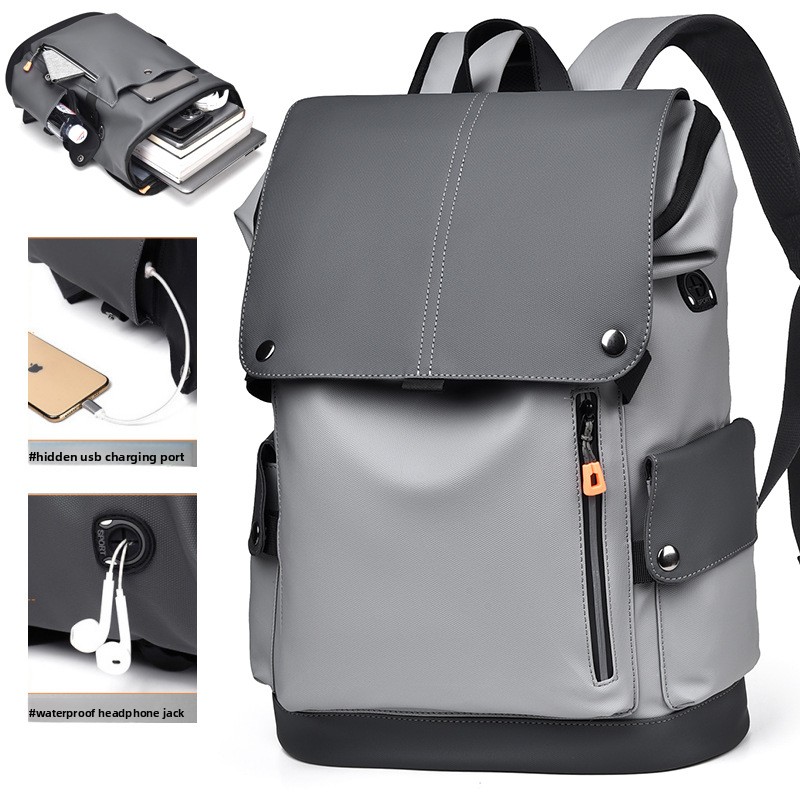 Men's Large Capacity Laptop Ba - Leather Work Rucksack review and price