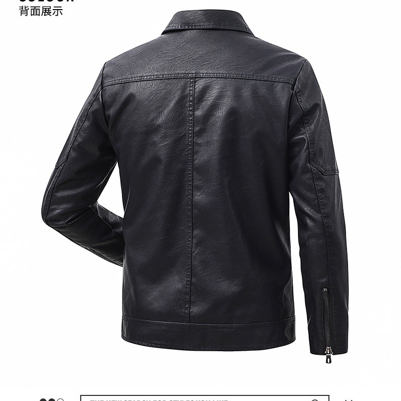 Men's Lapel Leather Jacket Spr - Leather Work Jacket Mens review and price