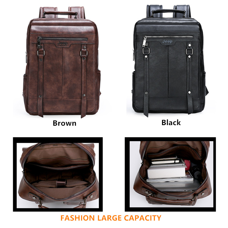 Jeep Buluo Men's Leather Backp - Leather Work Rucksack review and price
