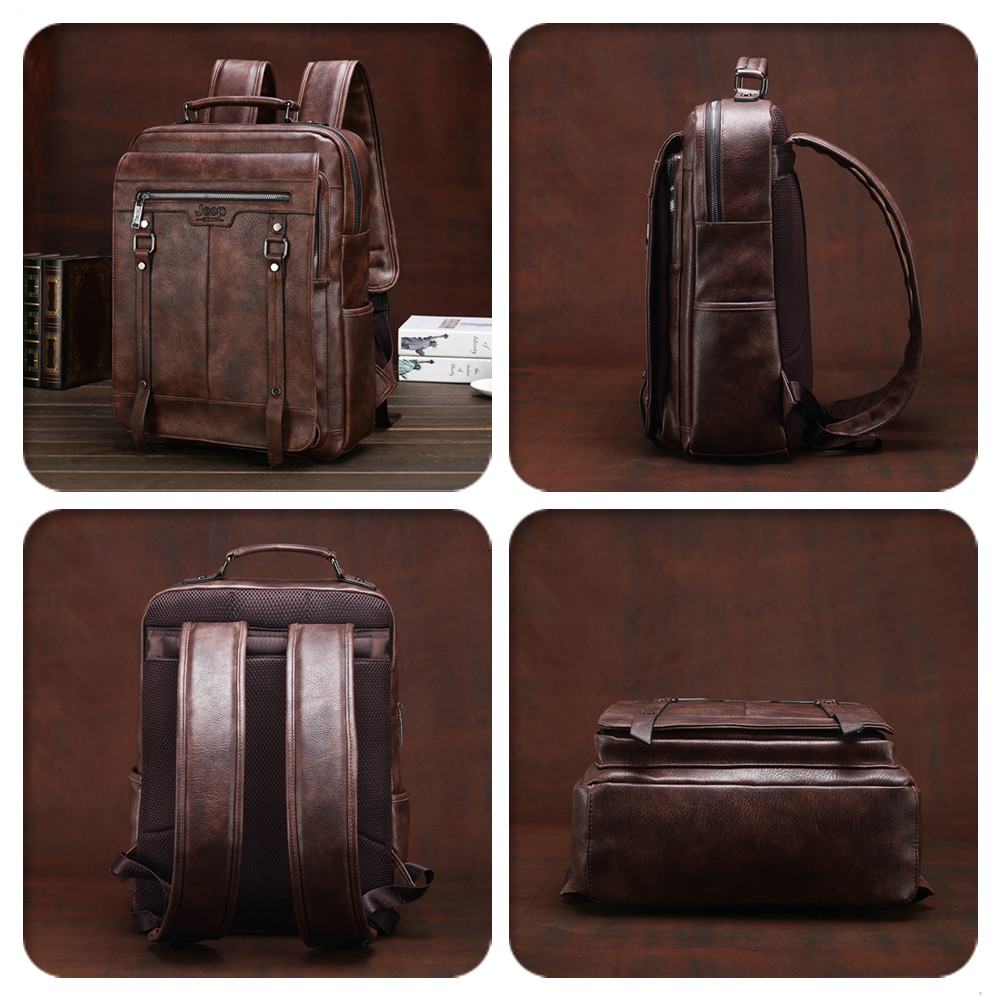 Jeep Buluo Men's Leather Backp - Leather Work Rucksack review and price