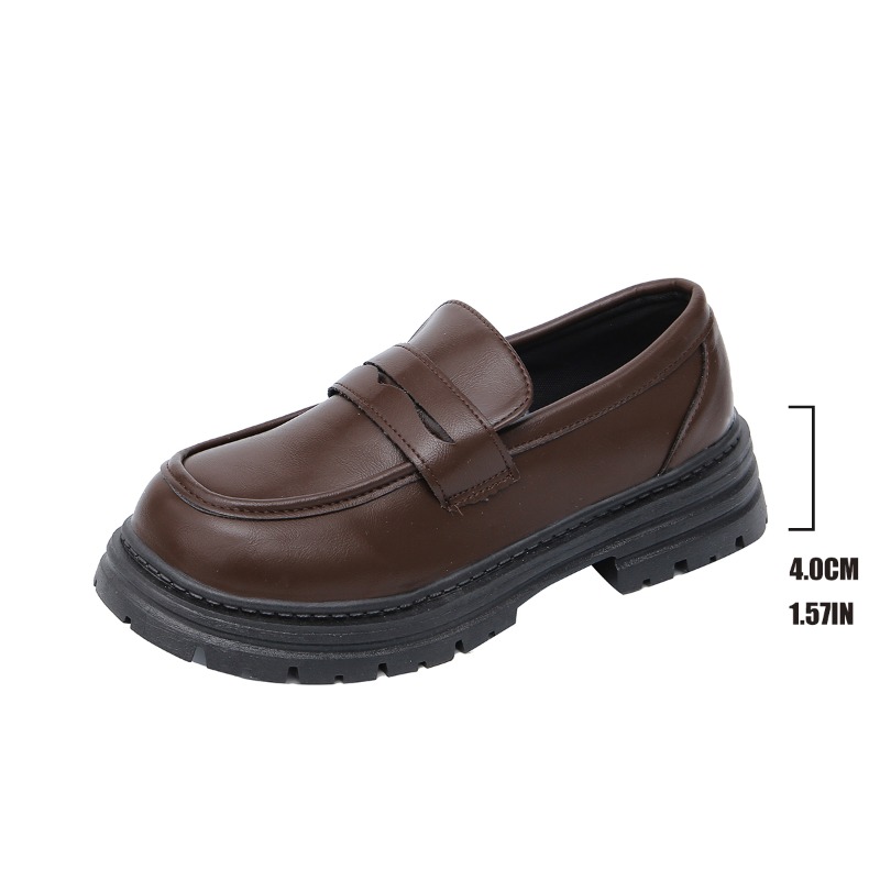 Women's Brown Leather Loafers  - Leather Work Dress review and price