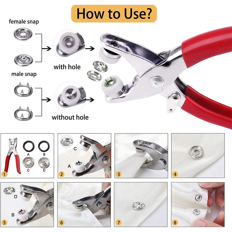 100 Sets Snap Pliers Automatic - Snap Fastener Setter review and price
