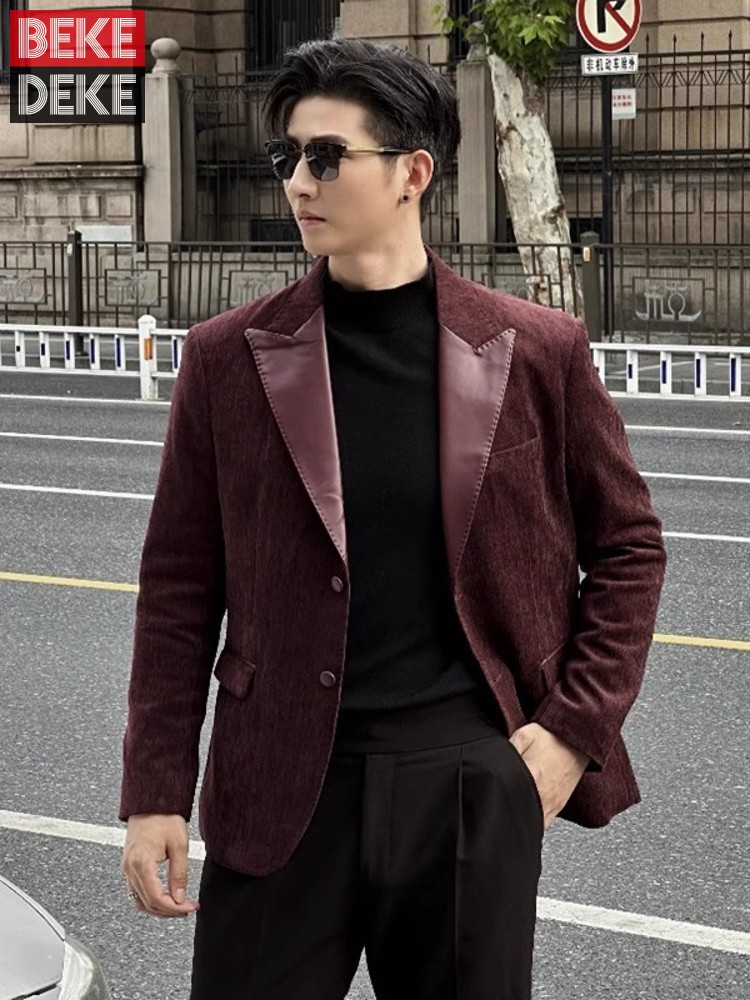 Fashion Mens Autumn Party Slim - Leather Work Jacket Mens review and price