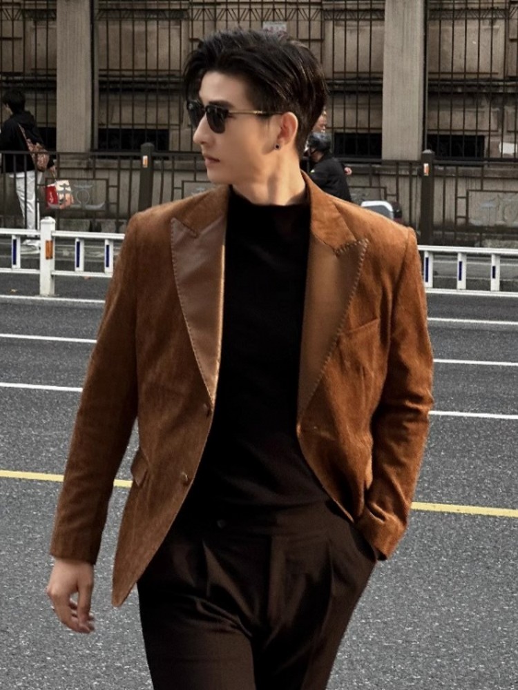 Fashion Mens Autumn Party Slim - Leather Work Jacket Mens review and price