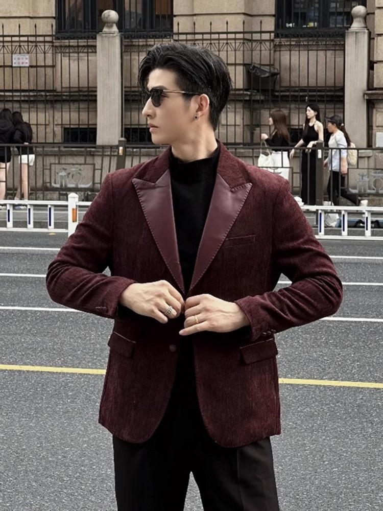 Fashion Mens Autumn Party Slim - Leather Work Jacket Mens review and price