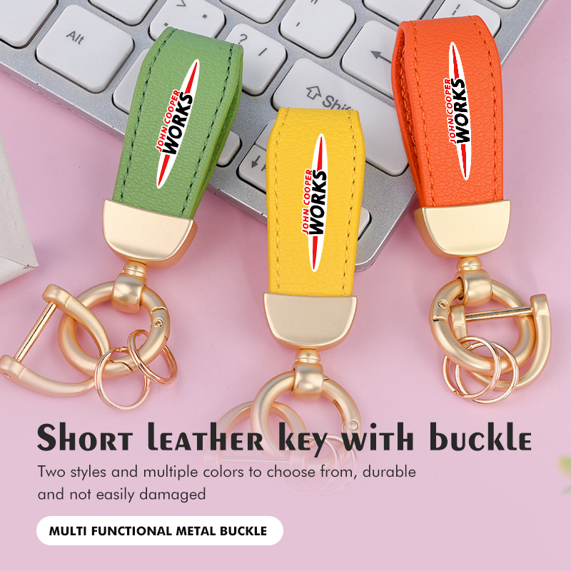 For MINI Leather Car Keyring L - Leatherwork Rings review and price