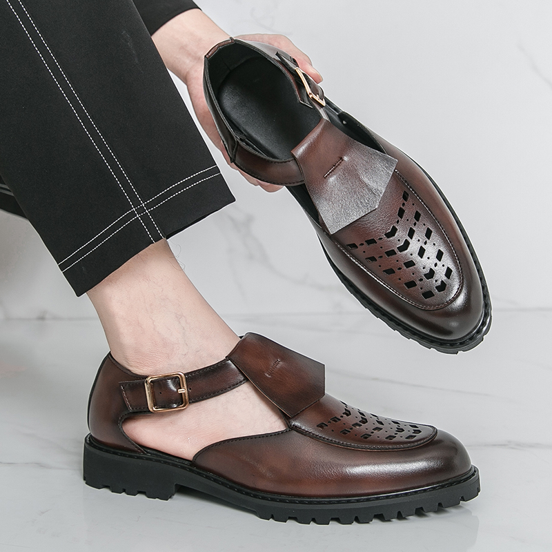 Men's Business Summer Leather  - Leather Work Dress review and price