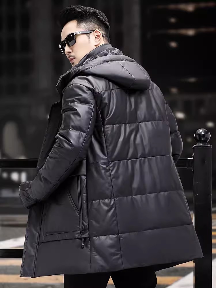 Winter Mens Thick Warm White G - Leather Work Jacket Mens review and price