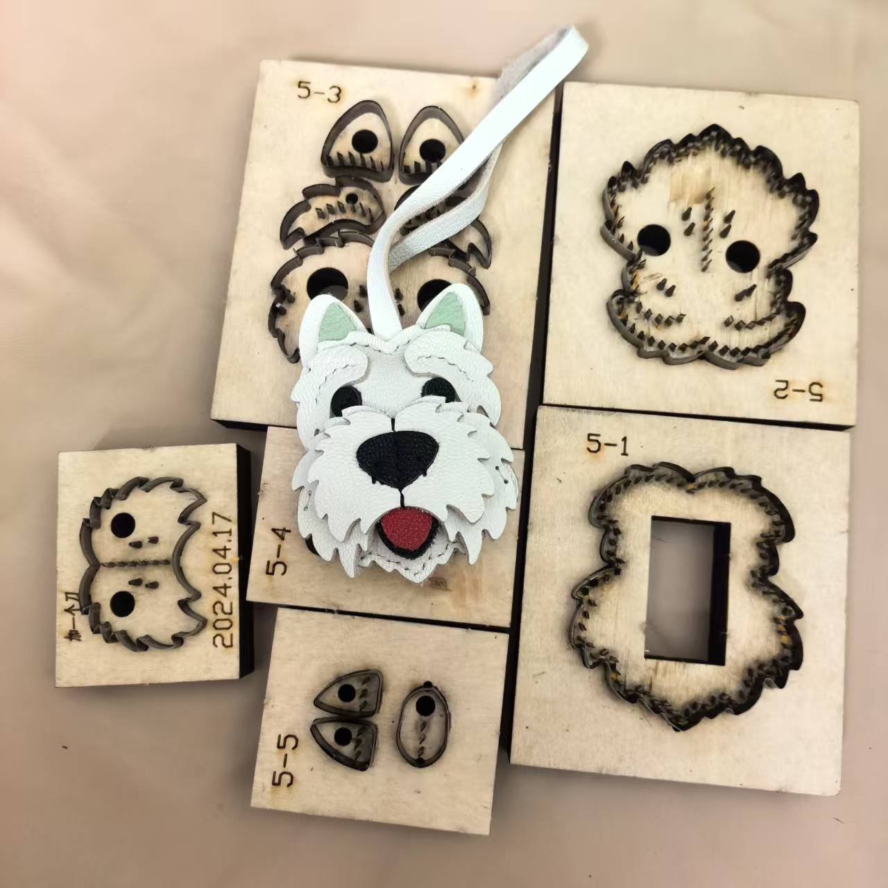 Wooden Cutting Die, Cute Westi - Leatherwork Rings review and price