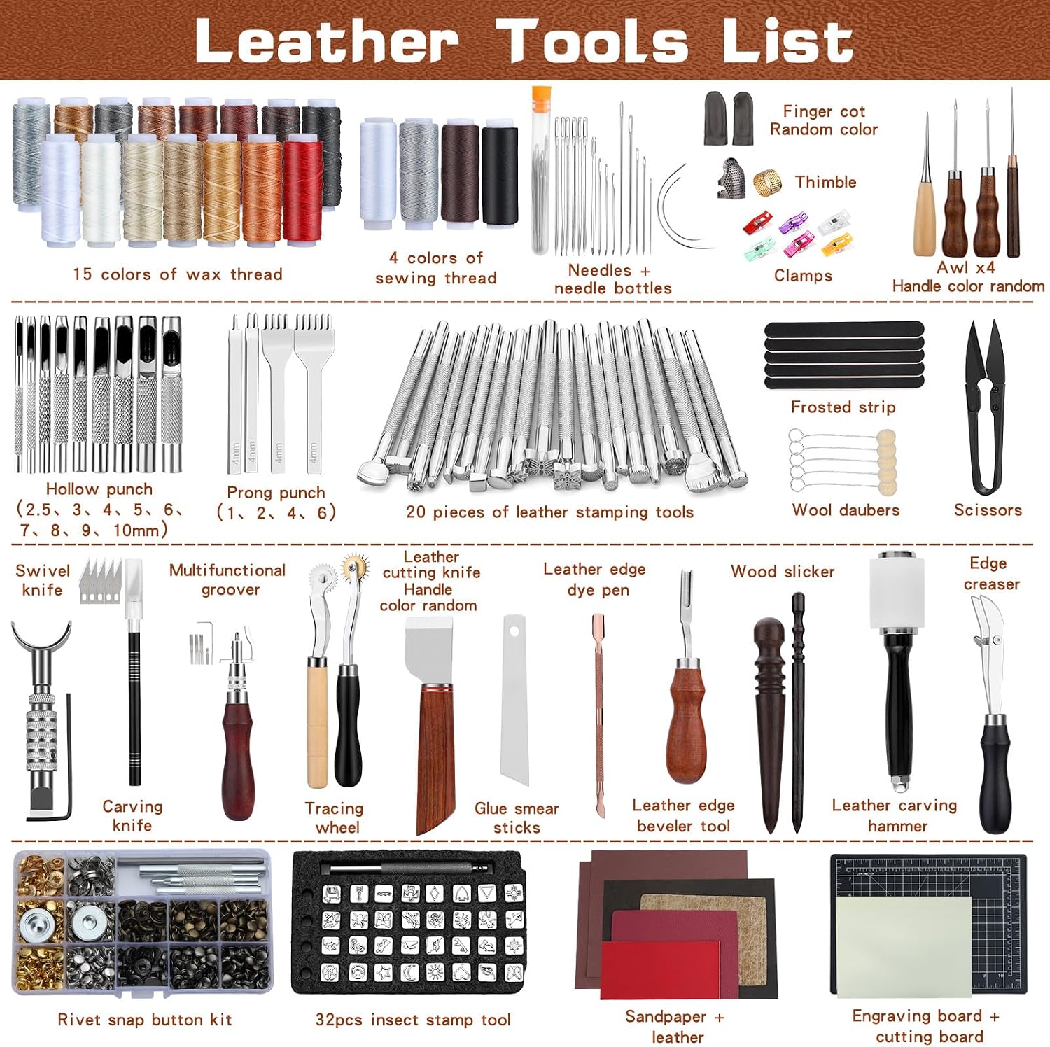 Leather Tooling Kit Leather Cr - Leatherwork Tools review and price