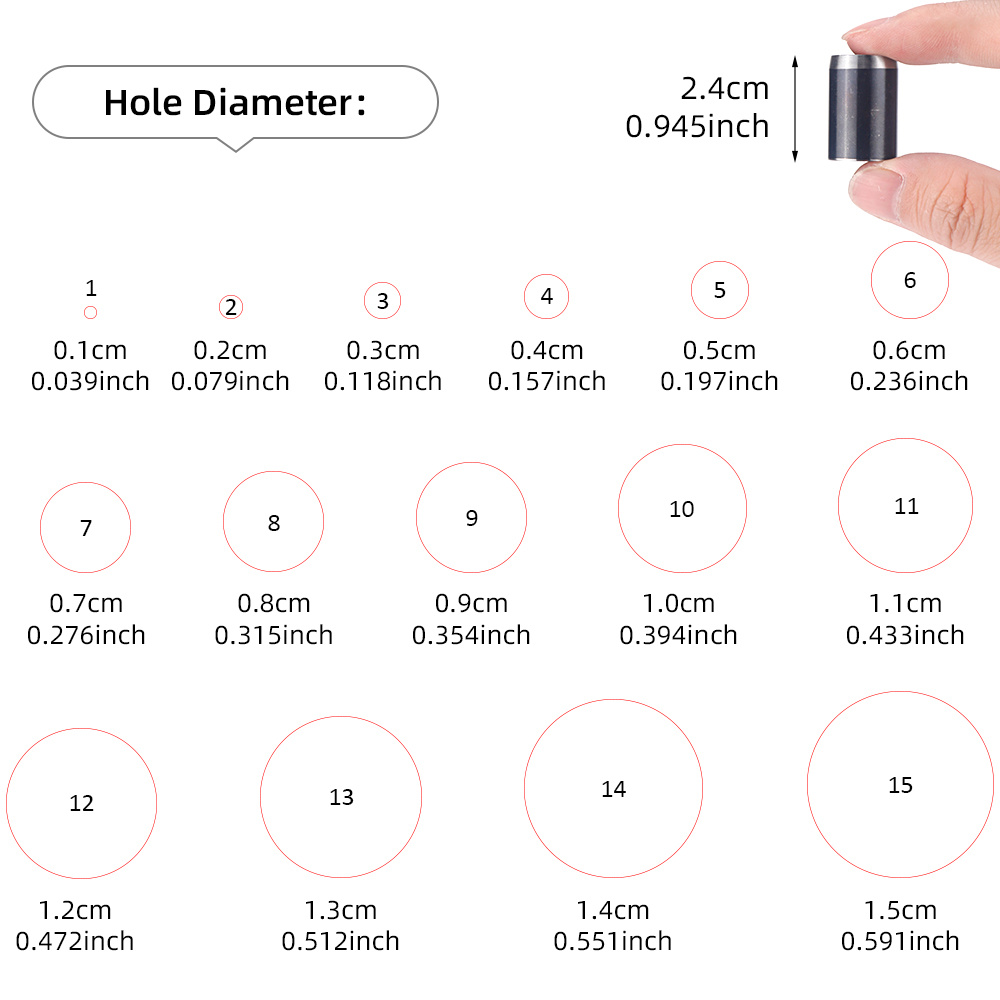 1set PU Leather Circle Punchin - Leatherwork Rings review and price