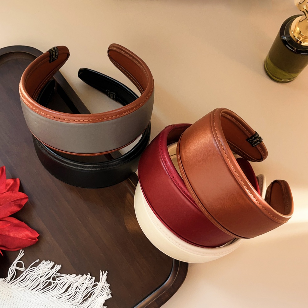 New 2025 Retro PU Leather Hair - Leatherwork Rings review and price