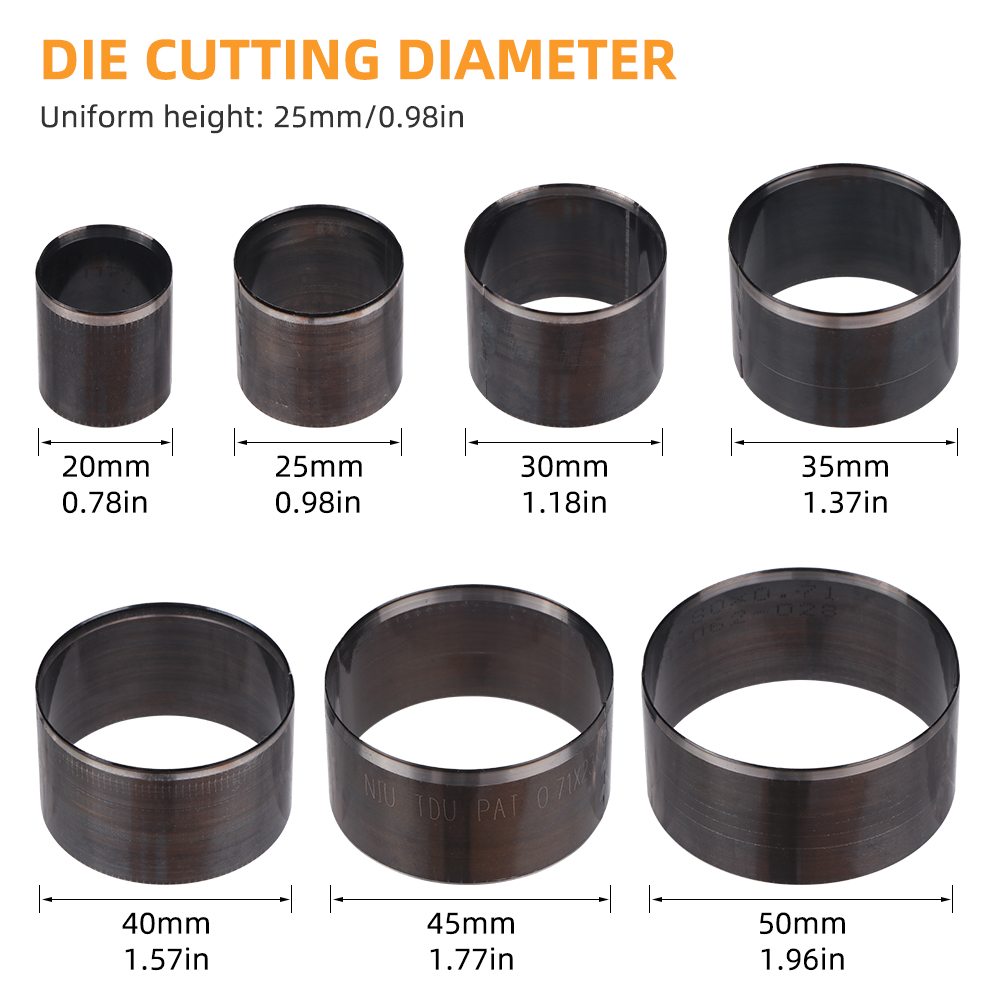 QJH 7Pcs Sharp Leather Cutting - Leatherwork Rings review and price