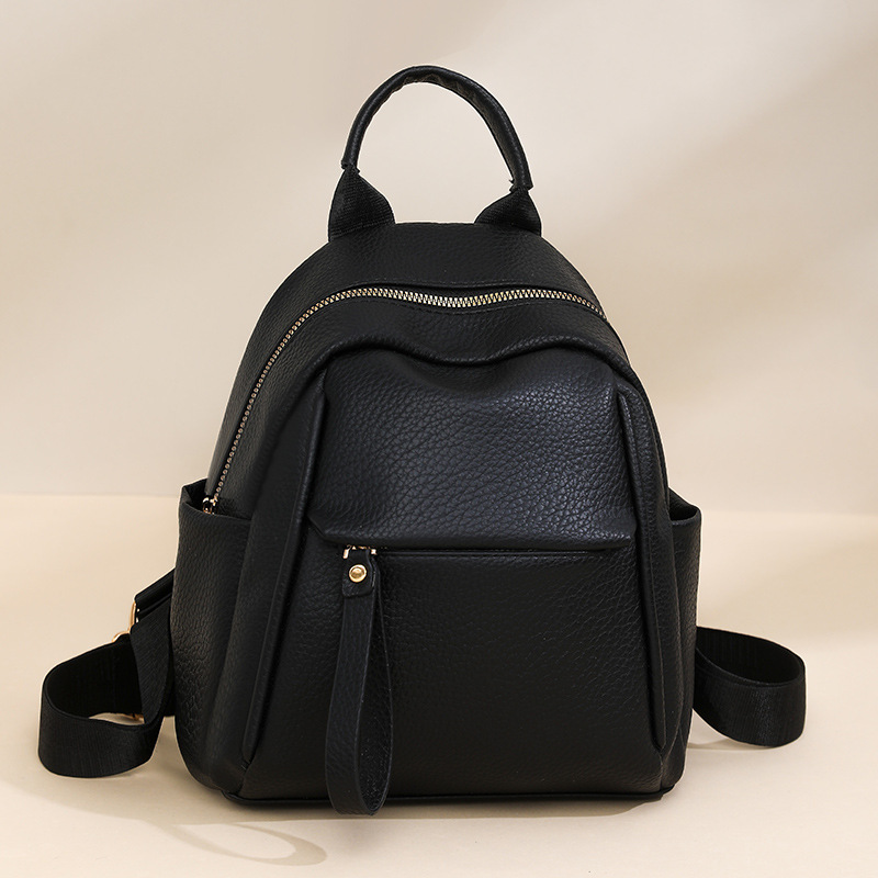 Litchi Pattern Leather Backpac - Leather Work Rucksack review and price