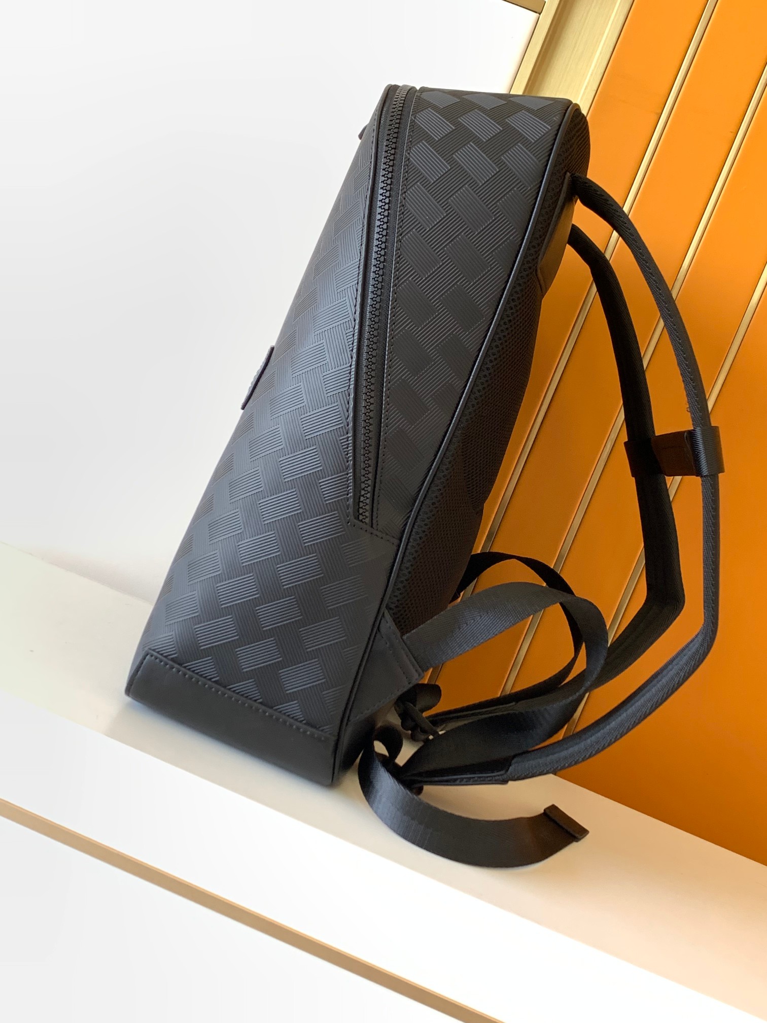 Minimalist Black Embossed Back - Leather Work Rucksack review and price