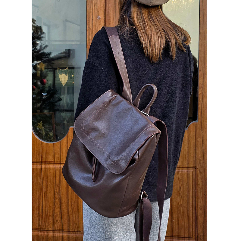Top-Grain Vegetable Tanned Cow - Leather Work Rucksack review and price