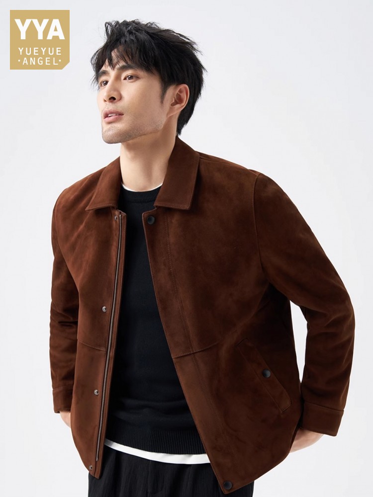 Top Quality Natural Real Suede - Leather Work Jacket Mens review and price