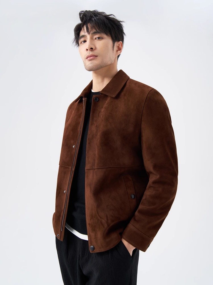 Top Quality Natural Real Suede - Leather Work Jacket Mens review and price