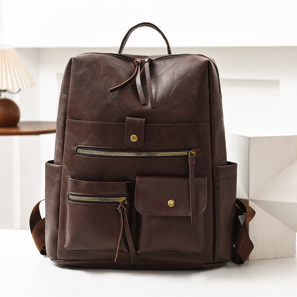 Women's Vintage PU Leather Bac - Leather Work Rucksack review and price