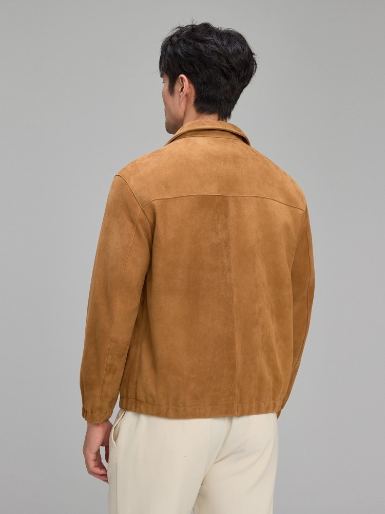 Luxury Mens Soft Natural Suede - Leather Work Jacket Mens review and price