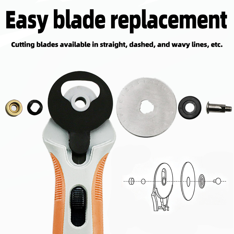 45mm Rotary Cutter, Fabric Cut - Leatherwork Roller review and price