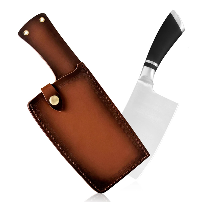 Kitchen Chef Cleaver Chopping  - Leatherwork Roller review and price