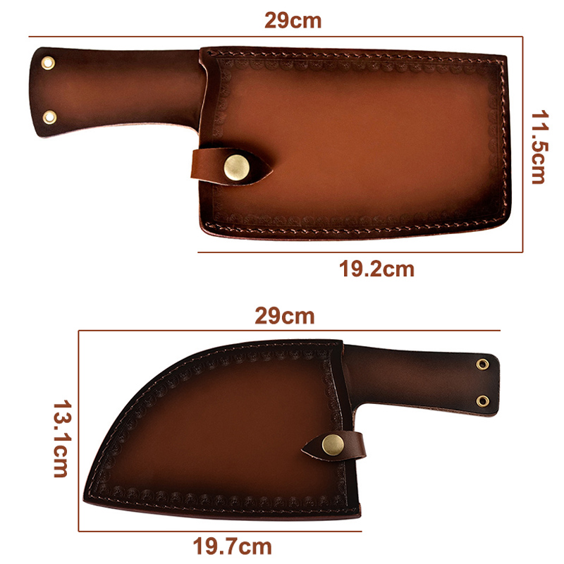 Kitchen Chef Cleaver Chopping  - Leatherwork Roller review and price