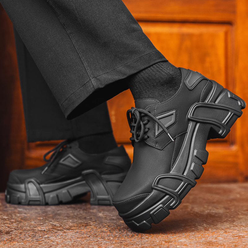 Men Platform Leather Shoes For - Leather Work Dress review and price