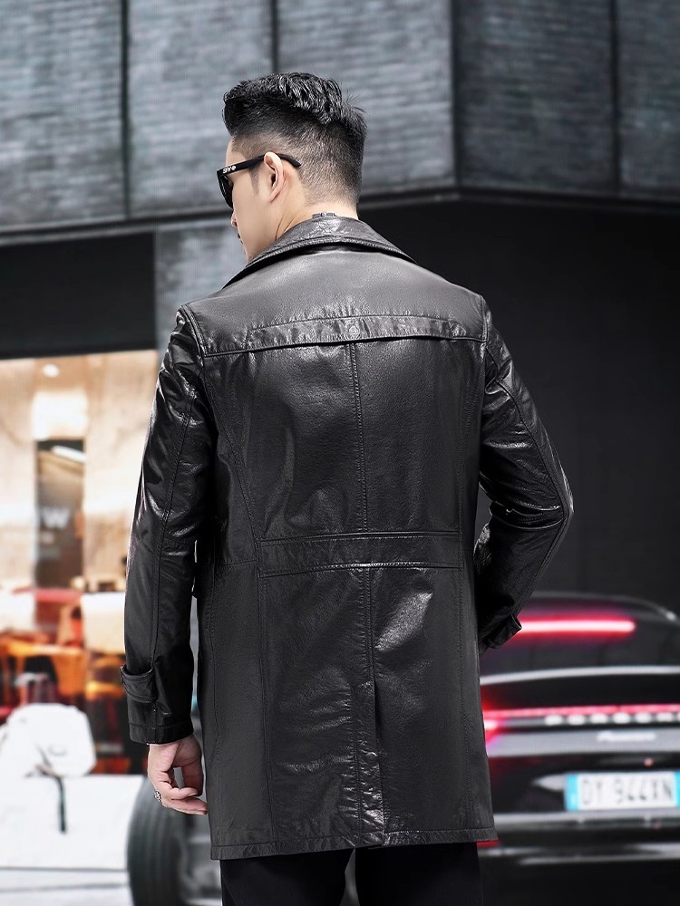 Luxury Men Business Work Slim  - Leather Work Jacket Mens review and price