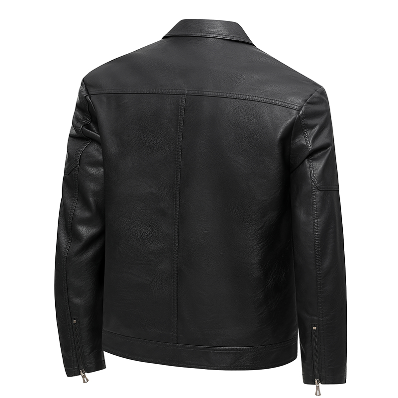 Men's Lapel Leather Jacket Spr - Leather Work Jacket Mens review and price